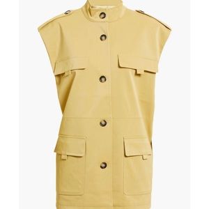 New faux leather vest